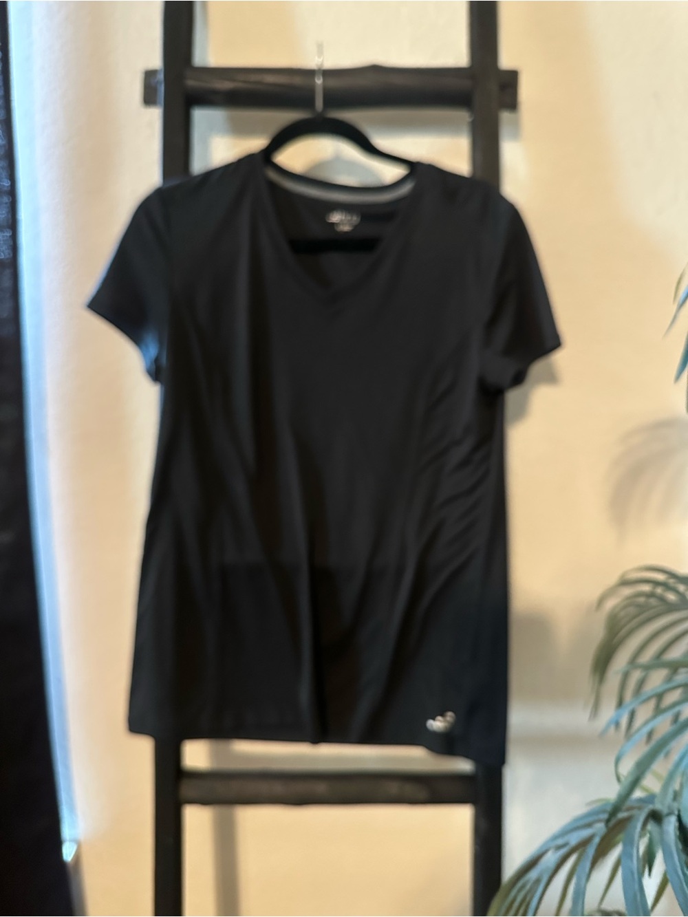 bcg Black Short-Sleeve V-Neck Active Tee
